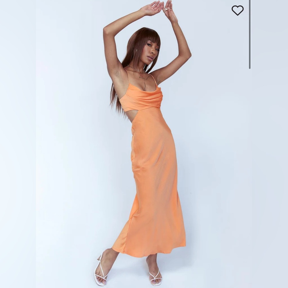 Princess Polly Orange Midi Dress